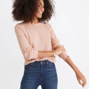 Madewell Gathered Puff-Sleeve Sweatshirt
